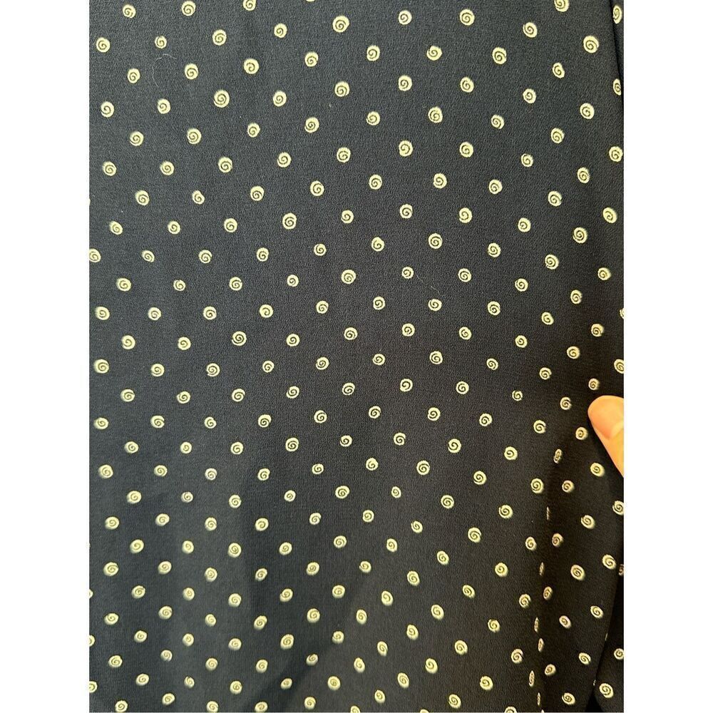 Pendleton Navy Print Button Front Tunic Blouse Size Medium - Picture 5 of 7